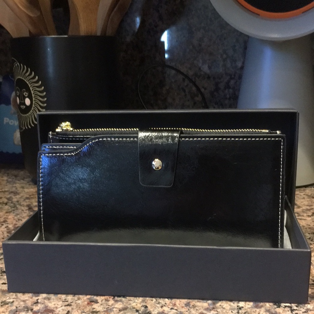 Black Leather Wallet